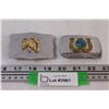 Image 1 : (2) Horseshoe Belt Buckles