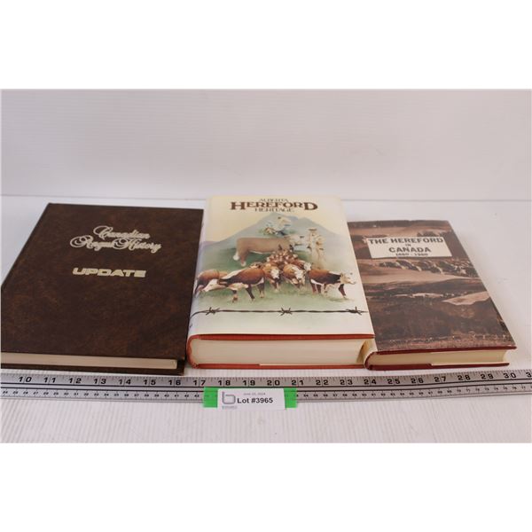 (3) Cow Books: Angus, Hereford History