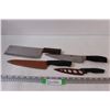 Image 1 : (4) Kitchen Knives: Cleaver & (3) Standard Knives