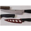 Image 3 : (4) Kitchen Knives: Cleaver & (3) Standard Knives