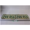 Image 1 : Pair of Vintage Saskatchewan License Plates - 1970