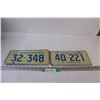 Image 1 : (2) Vintage Saskatchewan License Plates - 1972 & Trailer Plate