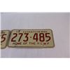 Image 3 : Pair of Vintage Saskatchewan License Plates - 1973