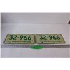Image 1 : Pair of Vintage Saskatchewan License Plates - 1974
