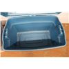 Image 4 : *(2) Rubbermaid Hinged Lid Totes - 32" x 19 1/2" x 17"H