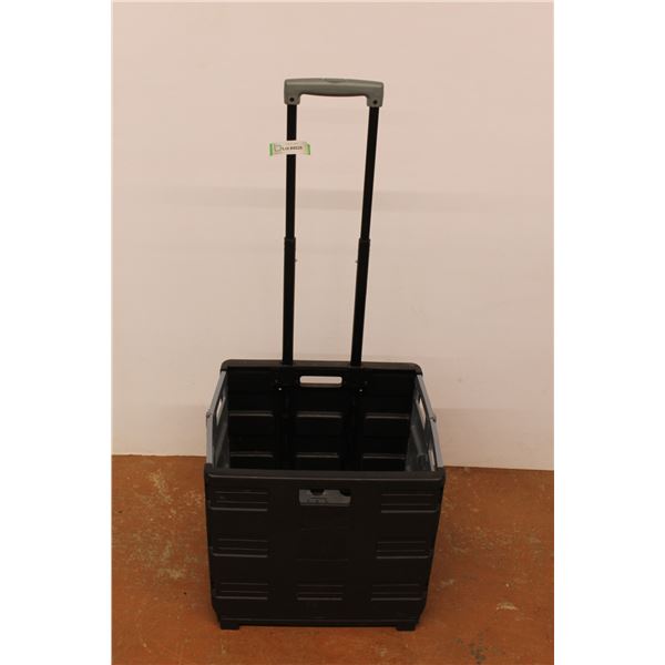 *Staples Folding Dolly Cart on Wheels with Handle, 17" x 15" x 16"H