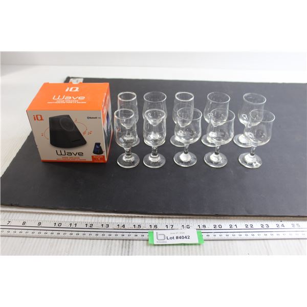 (10) Mini Glasses, iQ Wave Speaker - Sealed