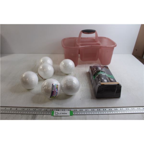 Styrofoam Balls, Doorknob, Tool Caddy