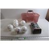 Image 1 : Styrofoam Balls, Doorknob, Tool Caddy