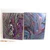Image 3 : (6) Canvas Abstract Art Pieces