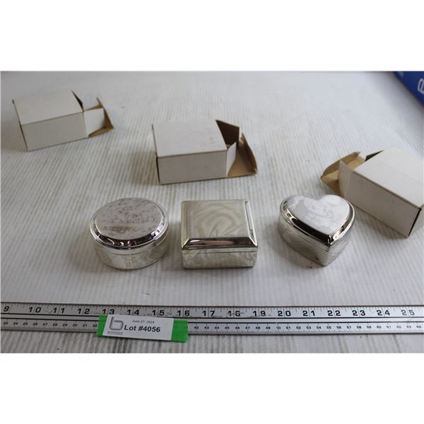 (3) Jewelry/Trinket Boxes