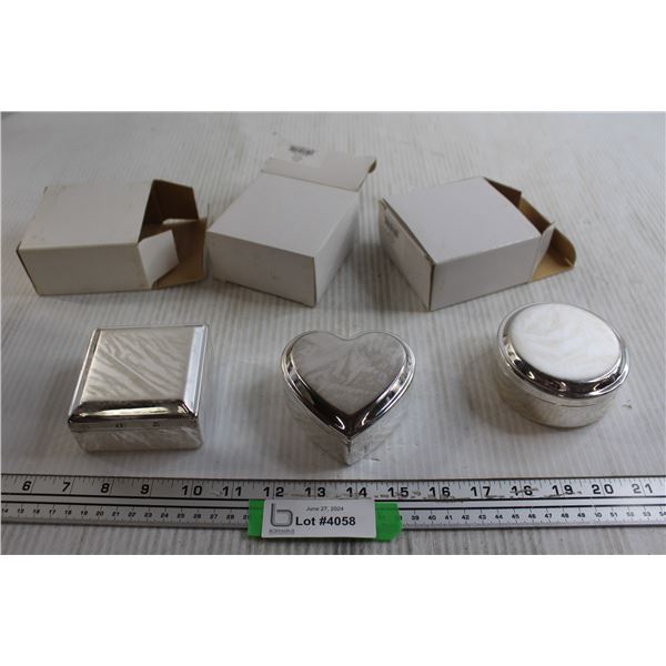(3) Jewelry/Trinket Boxes