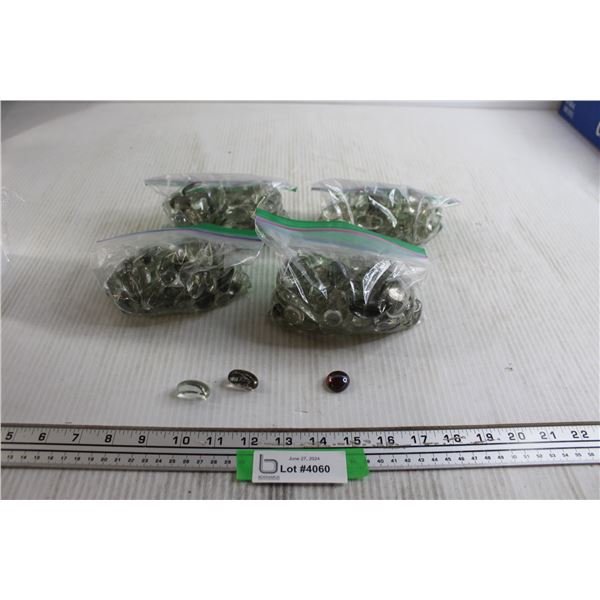 (4) Bags Clear and Coloured Decorative Rocks