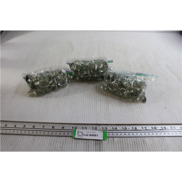 (3) Bags Clear Decorative Rocks