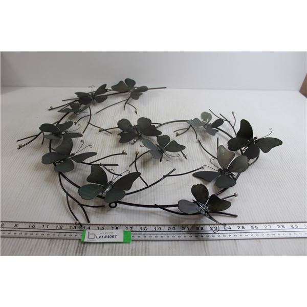 Swirled Butterfly Wall Art - 26" x 24"