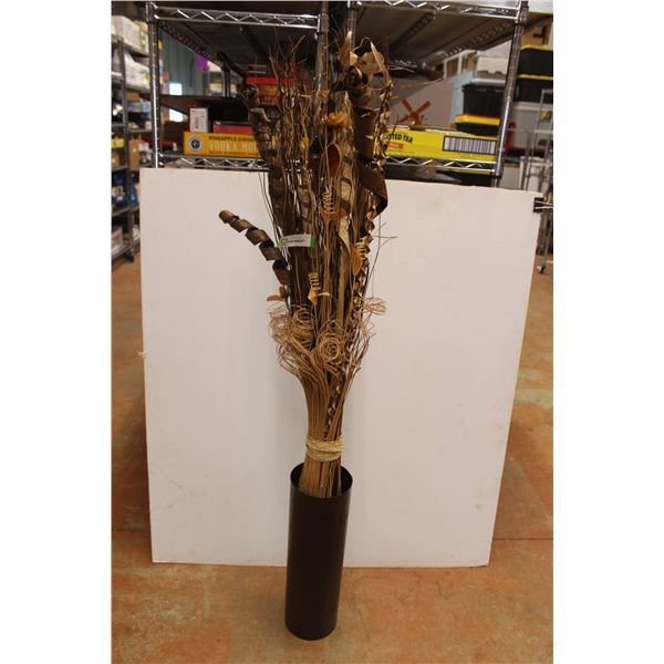 *Vase with Faux Floral Decorations