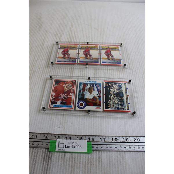 (3) Eric Lindros Score #440 Future Superstar Cards, OHL 1991 #1 Eric Lindros Oshawa General Card, Sc