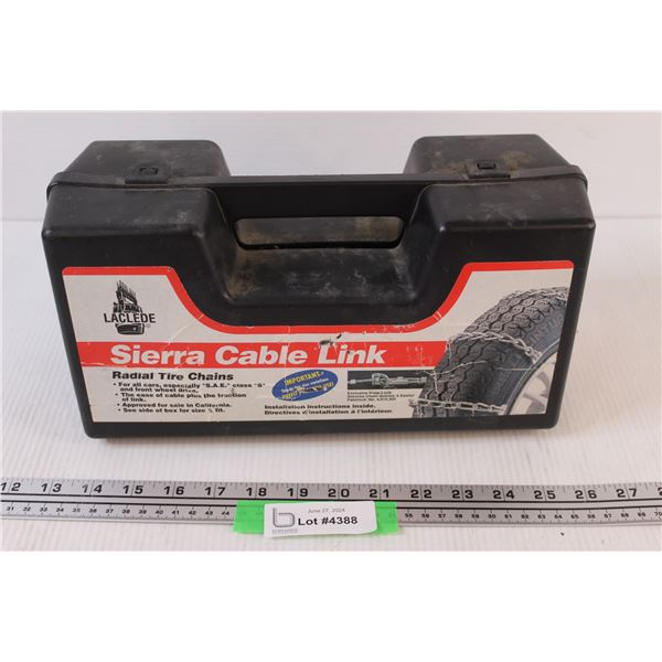 Sierra Cable Link Tire Chains in Box