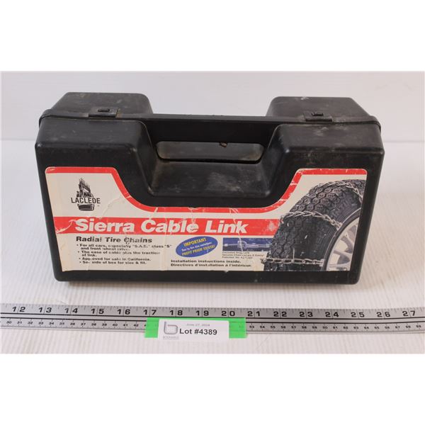 Sierra Cable Link Tire Chains in Box