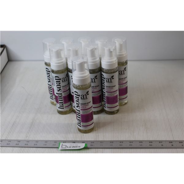 (10) Bottles of Hand Soap Flower Field Scent
