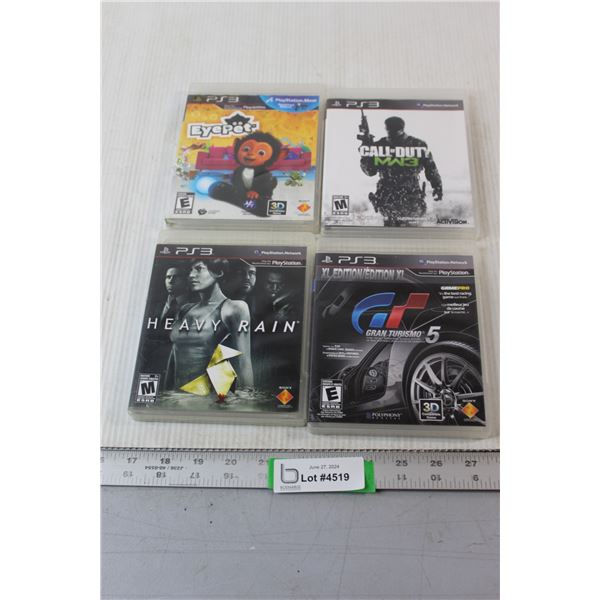 (4) PS3 Games - Eye Pet, Heavy Rain