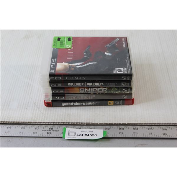 (5) PS3 Games - Hitman, Sniper, GTA IV