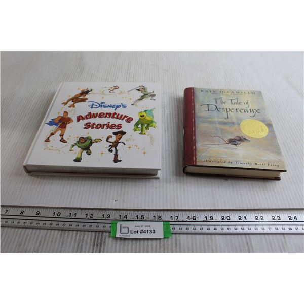 (2) Books - Disney's Adventure Stories, The Tale of Despereaux