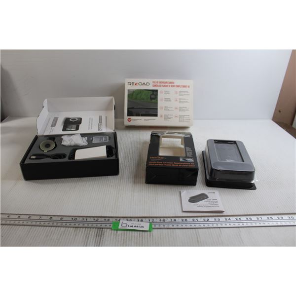 New HD Dashboard Camera - Untested, New Car Visor Speakerphone Kit - Untested