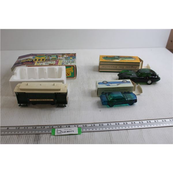 (3) Avon Car Cologne Bottles