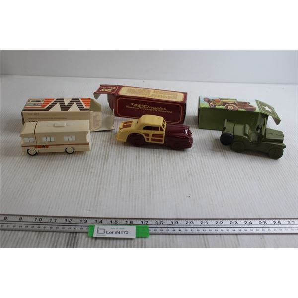 (3) Avon Car Cologne Bottles