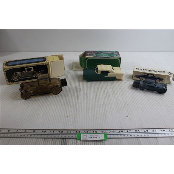 (3) Avon Car Cologne Bottles