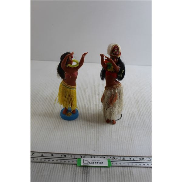 (2) Hula Dancer Decorations