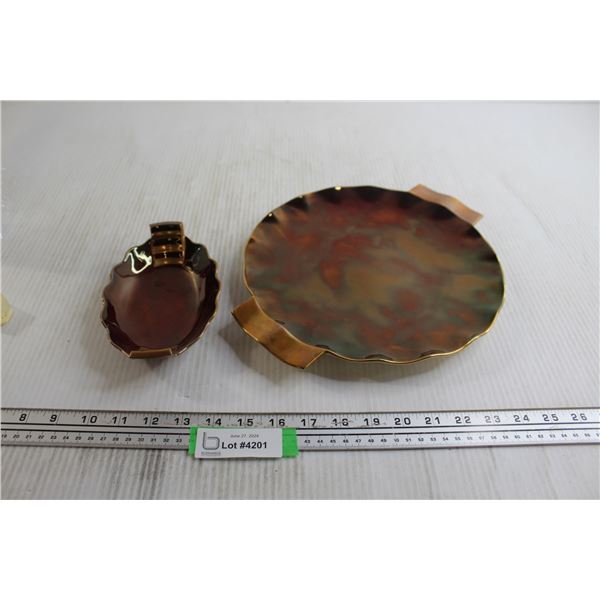 Carltonware Rouge Royale Serving Platter and Candy Dish