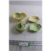 Image 1 : Carltonware Yellow Small Leaf Dish and Deep Leaf Dish, Carltonware Green Small Leaf Dish and Mustard
