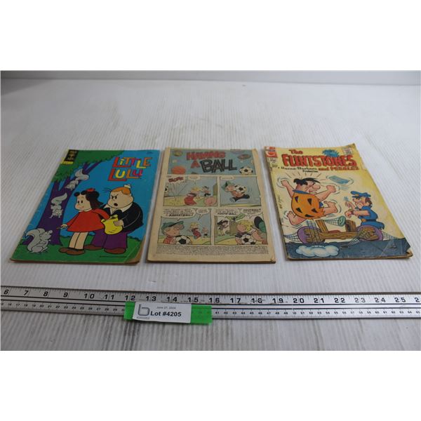 (3) Comics - Little Lulu, The Flintstones, (1) Has No Cover