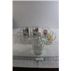 Image 1 : (6) Glass Mugs, Decorative Liquor Bottle