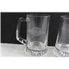 Image 4 : (6) Glass Mugs, Decorative Liquor Bottle