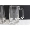 Image 5 : (6) Glass Mugs, Decorative Liquor Bottle