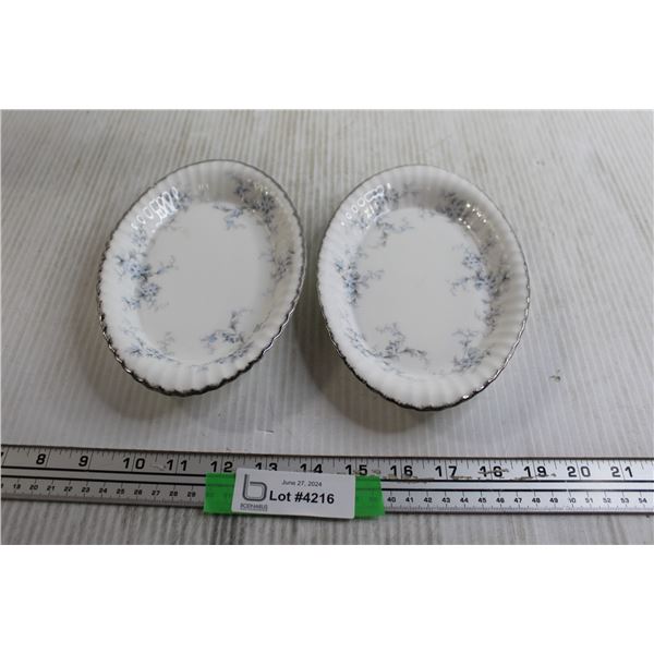 (2) Paragon Bride's Choice Pickle Dishes