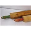 Image 2 : (2) Vintage Wooden Rolling Pins