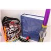 Image 4 : (11) Misc. Lot of: 2 - Photo Albums; Star Wars Backpack; Electronic Toys
