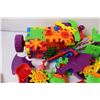 Image 2 : (30+) Box Lot of Plastic Child's Construction Pieces