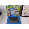 Image 3 : (2) Crayola Magic Scene Creator Used in Box; Family Rules Sign