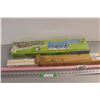 Image 1 : (3) Lot of: Alligator Bike Tow Bar; Mini Blinds 46" x 45"; Shower Curtain Bar