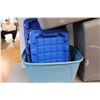 Image 2 : * (3) Storage Large Bins No lids & (3) Dark Blue Lids Fit Other Bins