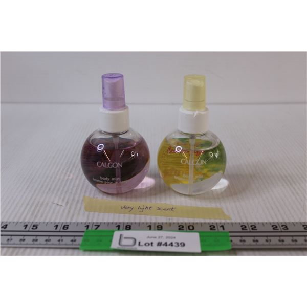 (2) Calgon Light Scented Body Mist - Both Open