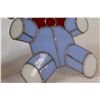 Image 3 : Teddy Bear Stained Glass Hanging Decorative - Looks New 8" Tall x 6" Wide