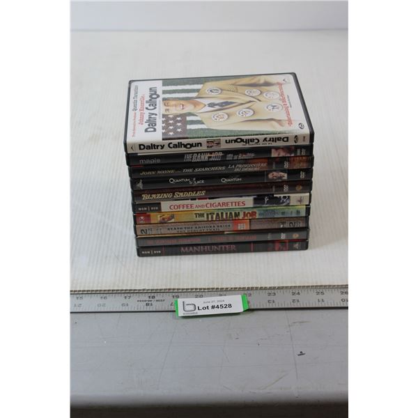 (10) DVD's - Daltry Calhoun, The Bank Job, Blazing Saddles