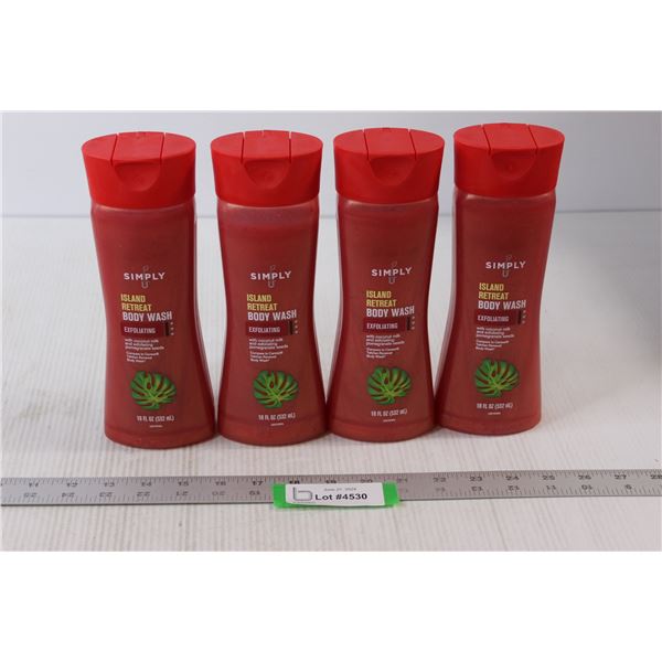 (4) Bottles of Simply Ireland Retreat Scent Body Wash