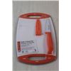 Image 3 : (2) Gourmet Chef Knives, Knife & Cutting Board Set
